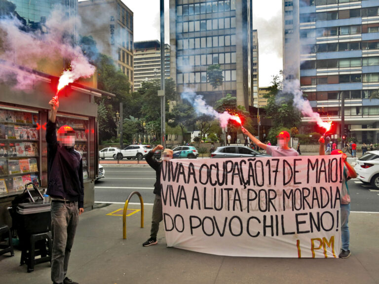 [Atualizado 26/06] Viva a luta por moradias do povo chileno! – Ações em solidariedade à Ocupação 17 de Maio – Registros fotográficos