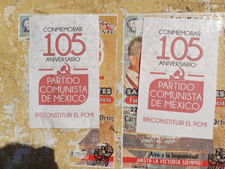 México: Comunistas celebram o 105º aniversário do Partido Comunista do México