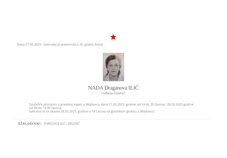 Bálcãs: ‘Unir-se Sob o Maoismo!’ sobre o falecimento da Camarada Nada Ilić